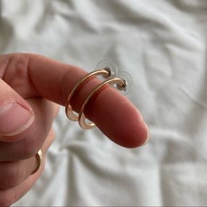 APT.9 Rose Gold Hoop Earrings